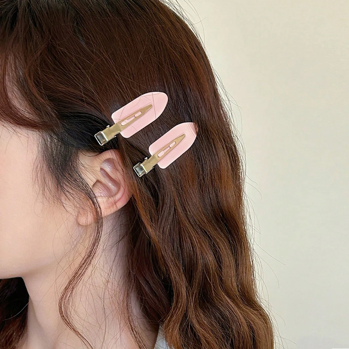 40pcs Simple Bangs Hair Clips for Women, Fashion Solid Color Hair Clips, Forehead Bang Clips, Side Braided Hair Clips, Fringe Ta