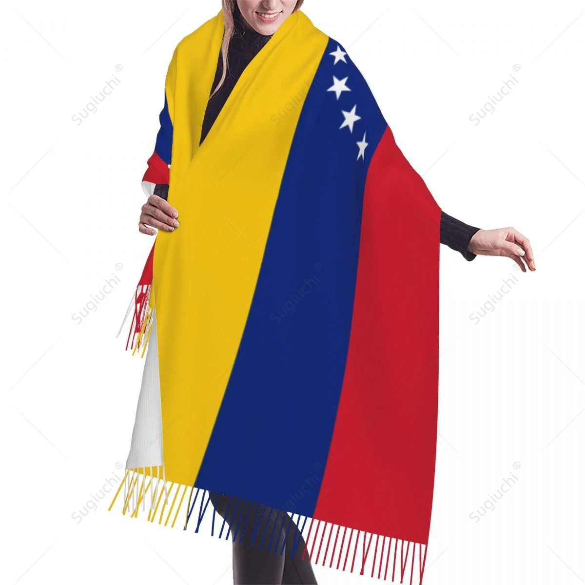 Venezuela Flag Scarf Pashmina Warm Scarves Shawl Wrap Hijab Spring Winter Multifunction Unisex