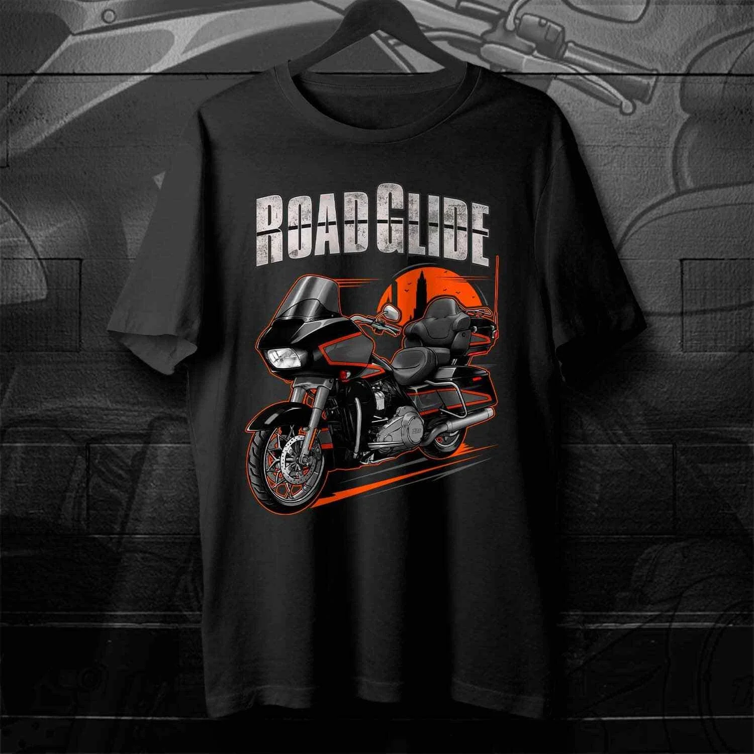 

Road Glide Limited Motorcycle Enthusiast T-shirt Harleys Summer Short Sleeve 100% Cotton S-3XL
