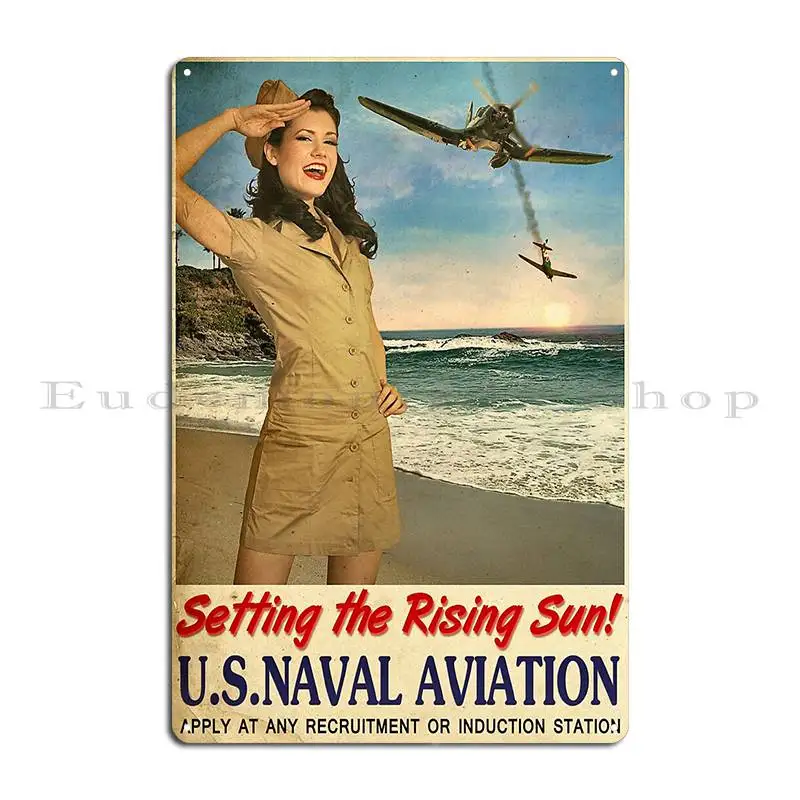 Naval Aviation Metal Sign Bar Printing Cinema Club Bar Wall Cave Tin Sign Poster