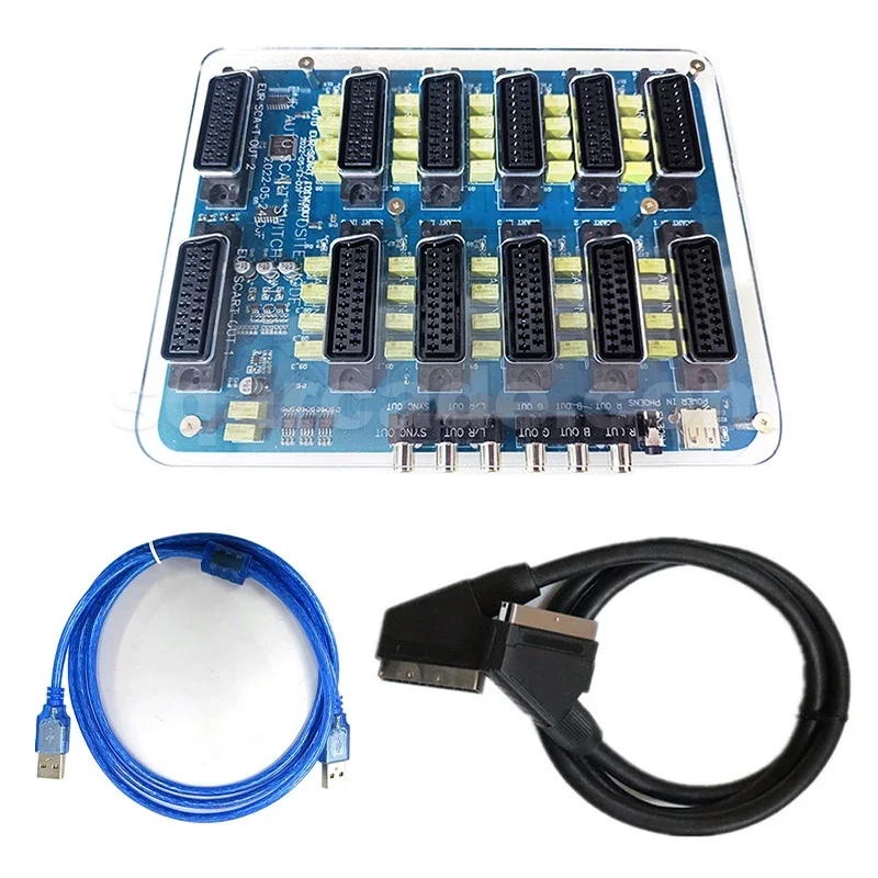 

Европейский стандарт 10 в 3 выходов Конвертер видео Scart Ретро Scart/RGB Автоматический переключатель в устройство преобразовательной карты сплиттера