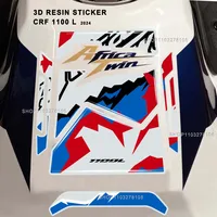 CRF1100L-accesorios de resina 3D para motocicleta, pegatinas antideslizantes para almohadilla de depósito, calcomanías impermeables para Honda Africa Twin CRF 1100 L 2024