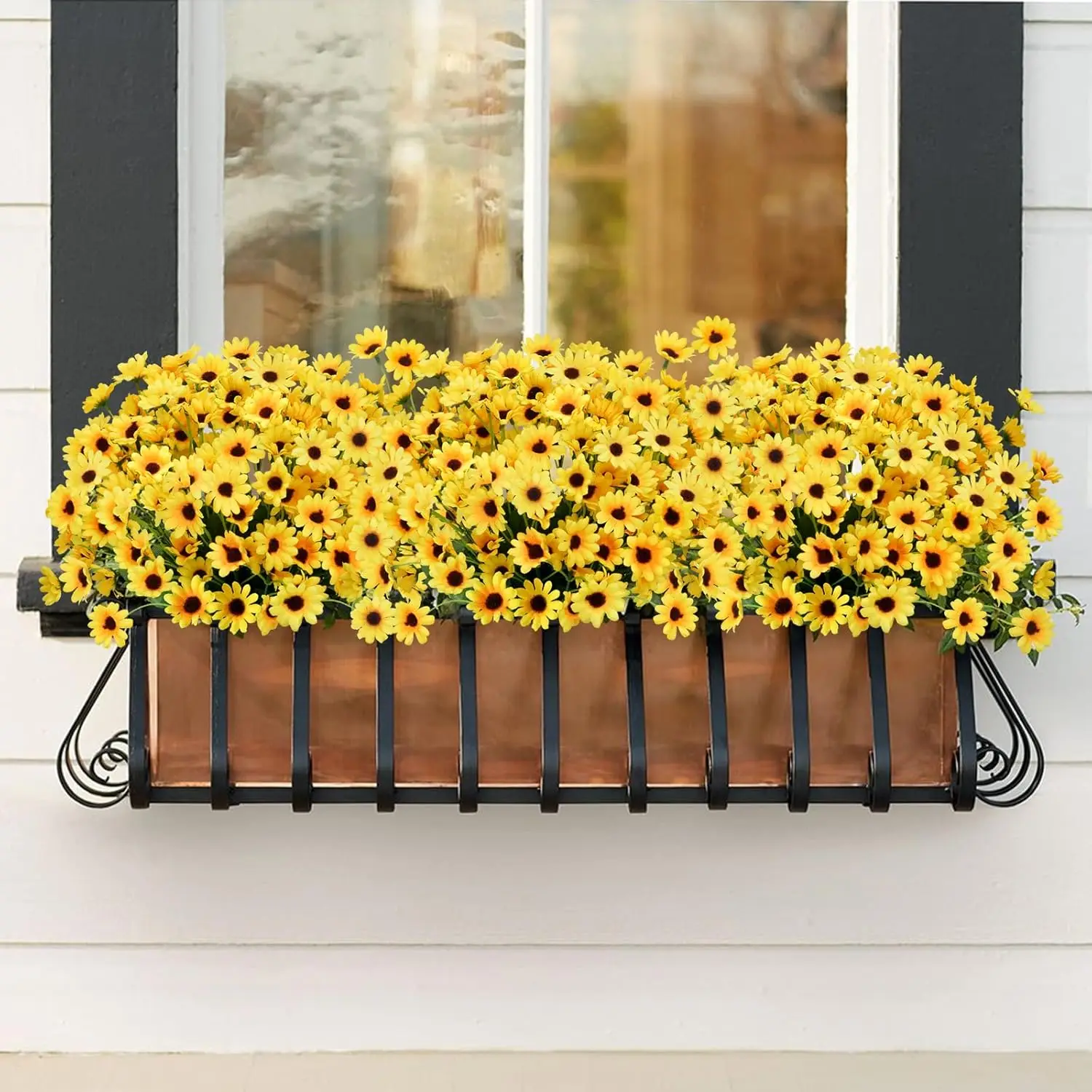 4 Pcs Artificial Flowers 22 Heads Little Daisy Combination Bouquets High Quality Wedding Home Autumn Ourdoor Gardens Yards Decor