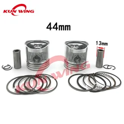 2 Sets 44mm Piston Rings for Honda CB125T CBT125 CB125 T CBT 125 CM125 Twin Cylinder Motorcycles Piston Pin 13mm
