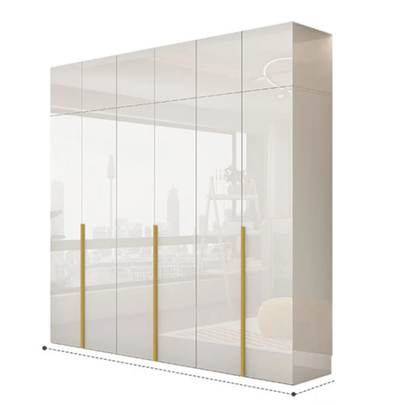 

Современный белый напольный шкаф-гардероб из дерева, многофункциональный, белый дизайн, для спальни. Акция!