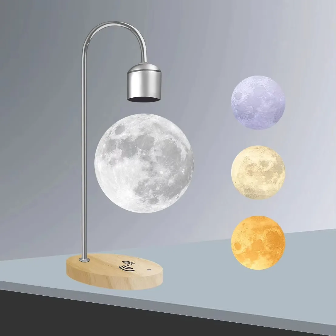 자기 부상 달 램프 부동 달 램프 빛 3d Led 달 모양 야간 조명 테이블 책상 램프 Dropshipping