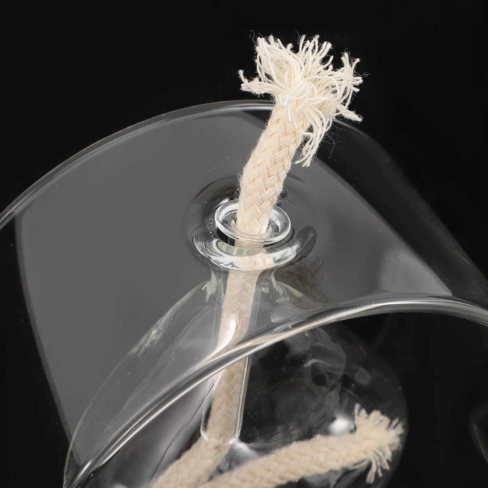 

Heart Design Glass Oil Lamp Decorative Desktop Wedding Party Home Decoration Clear Transparent Oil Light