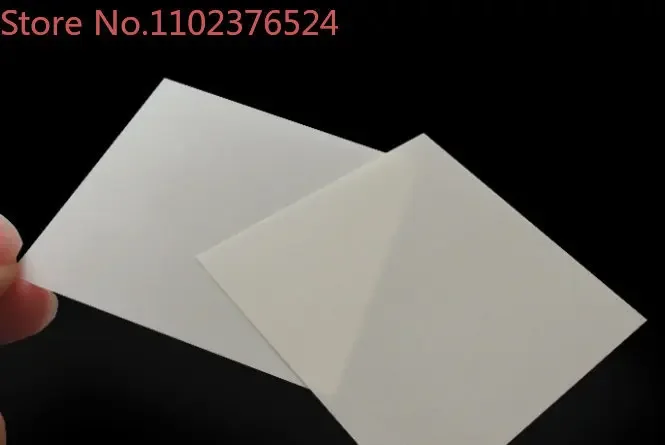 Aluminum Nitride Ceramic Sheet 50*50*0.1/0.15/0.2/1mm High Thermal Conductivity Insulating Substrate ALN Cutting Processing