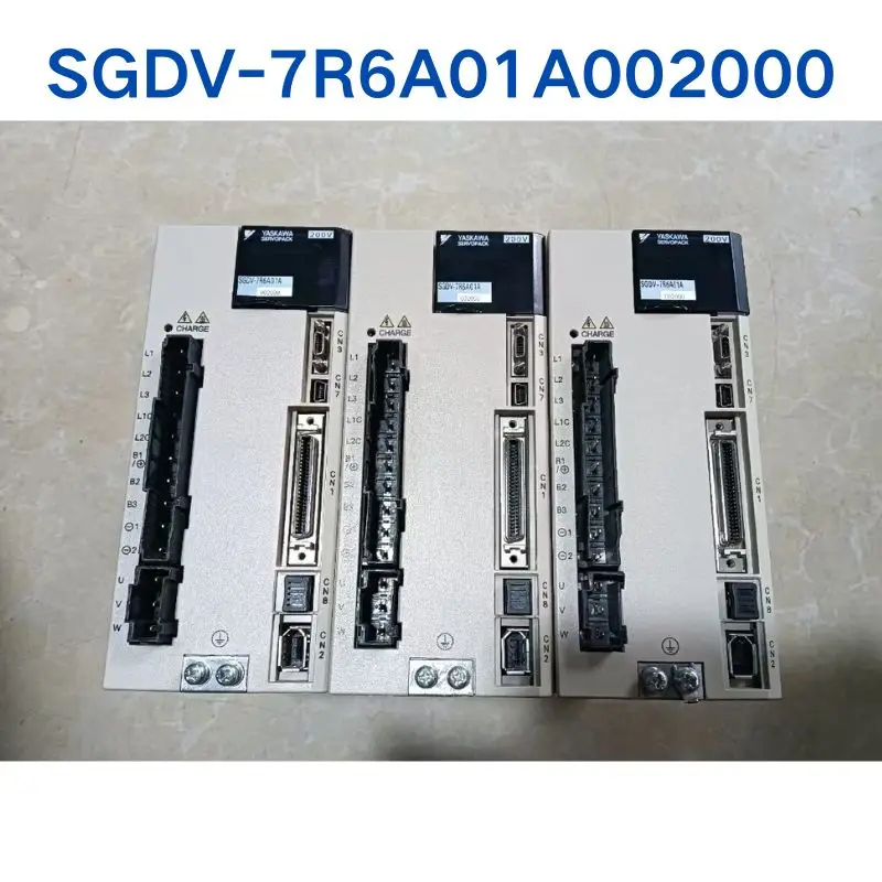 Second-hand test OK，for YASKAWA Driver，SGDV-7R6A01A002000  1 piece