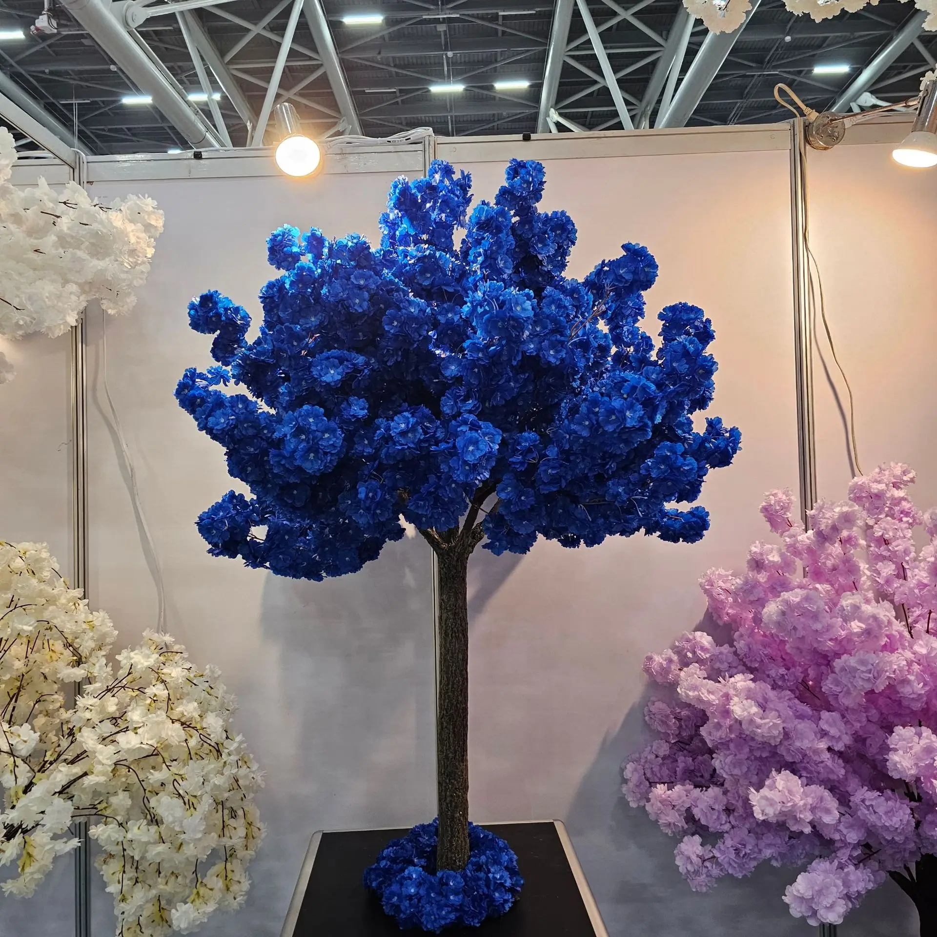 

1.5m sapphire blue artificial cherry blossom tree restaurant wedding table tree event party store garden festival celebration
