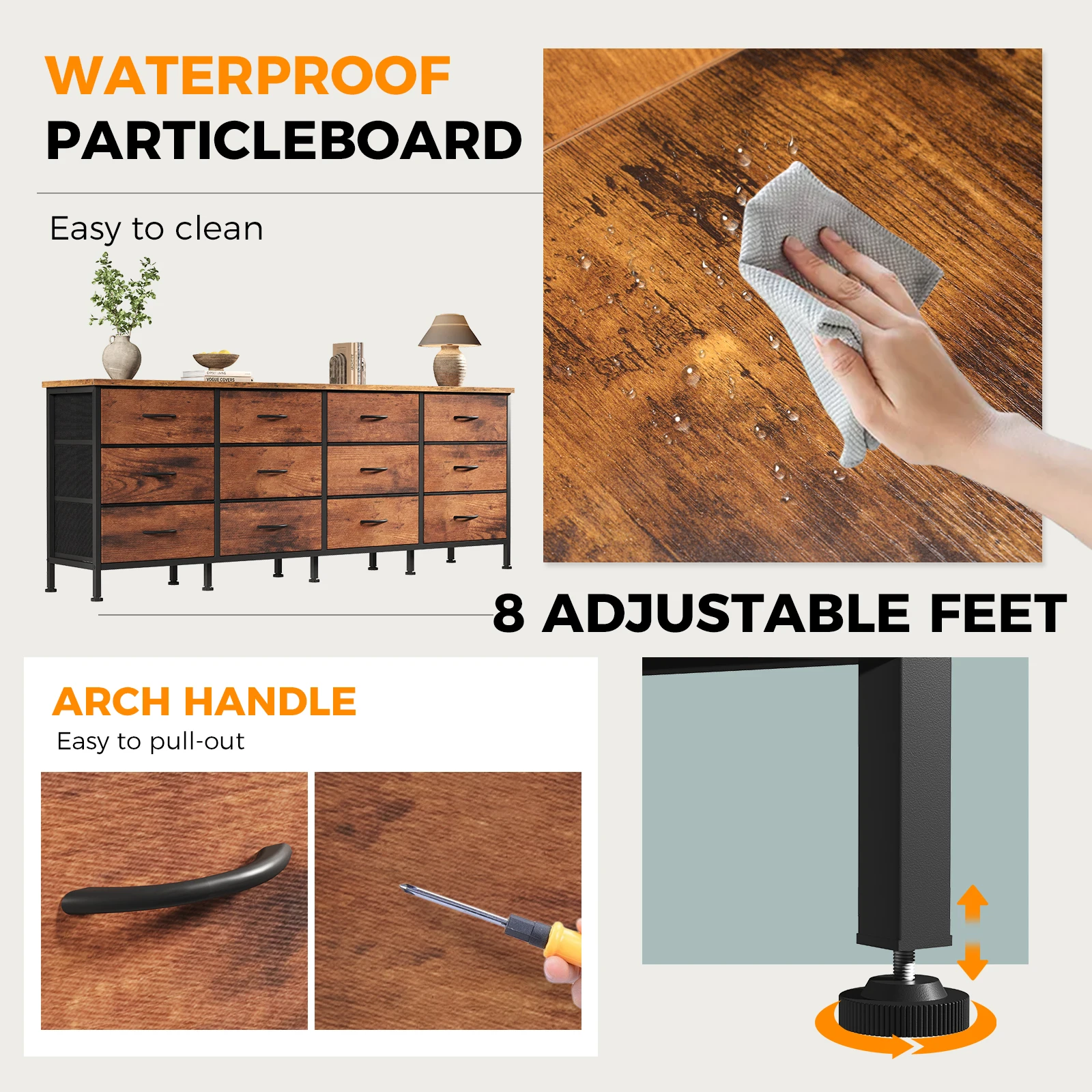 adjustable feet design