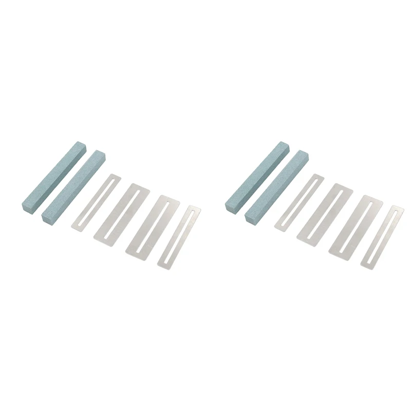 4 Set Guitar Fingerboard Polish Guitar Fret File Guards Guitar Grinding Stone Fretboard Fret Protector (Green)