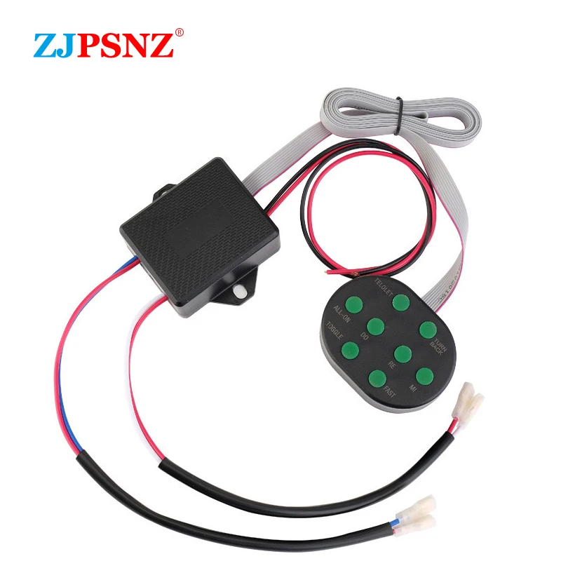 12 V 8 Töne Musical Air Horn Elektrische Schnecke Horn Für Fahrzeuge Motorräder Auto Mit 8 Sounds Control Box taste Universal – Detail 10