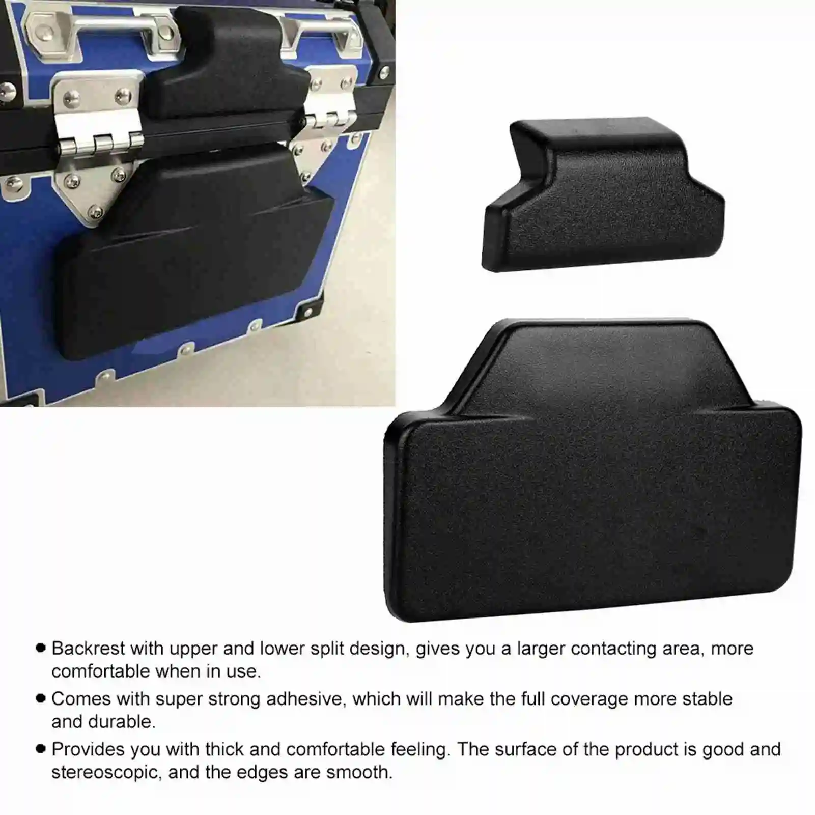 Backrest Fit for F800GS Motorcycle Back Cushion Rubber Rear Pad Saddlebag Trunk Passenger Backrest Accessory Fit for F800GS