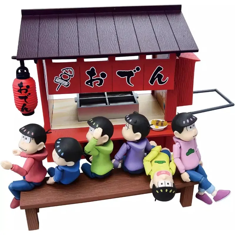 

Manga Figures A Decorative Gift for A Roadside Stall with A Figurine Scene of An Asong Oden Takeout Rider