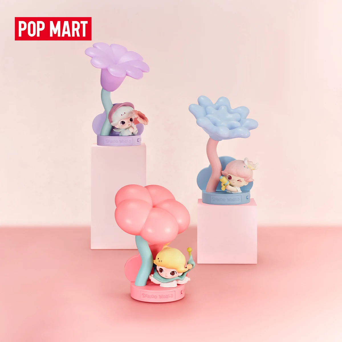 

POP MART Moments in Bloom Series Blind Box Cute Anime Figure with Sensor Night Light Desktop Decor Gift for Kids And Anime