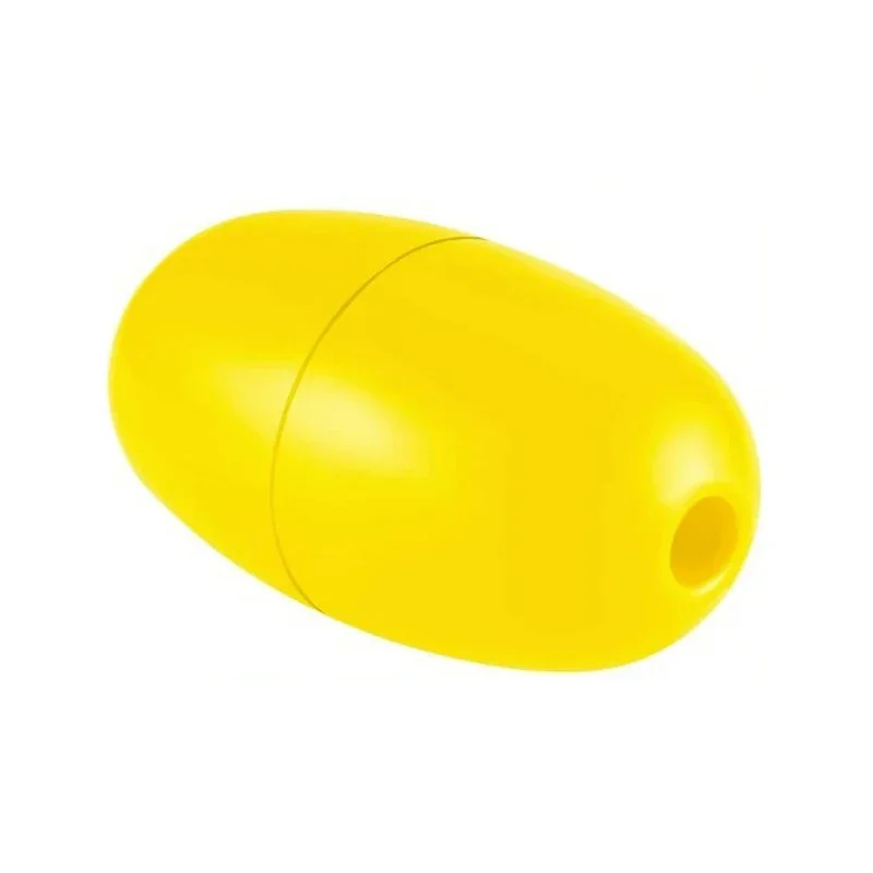 Boya de señalización para pesca en aguas profundas, color amarillo, 5,1x2,95 pulgadas, 1 unidad, para barcos, pesca de cangrejos, muelle, piscina, kayak, natación