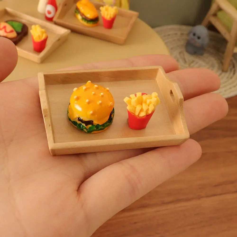 Simulation Toy Simulate Dollhouse Mini Fries Lovely Kawaii Miniature Burger Fashion Cute Photo Props