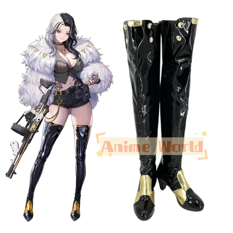 

Nikke Goddess of Victory Rosanna Обувь Сапоги для косплея Хэллоуин Карнавальные сапоги на заказ