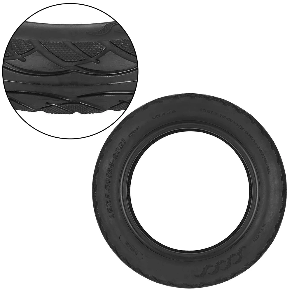 

12x2.50 Tubeless Tires 12-inch Electric Scooter Thickened Tubeless Tires Electric Scooter Tires For E-scooters Bicycles Rubber