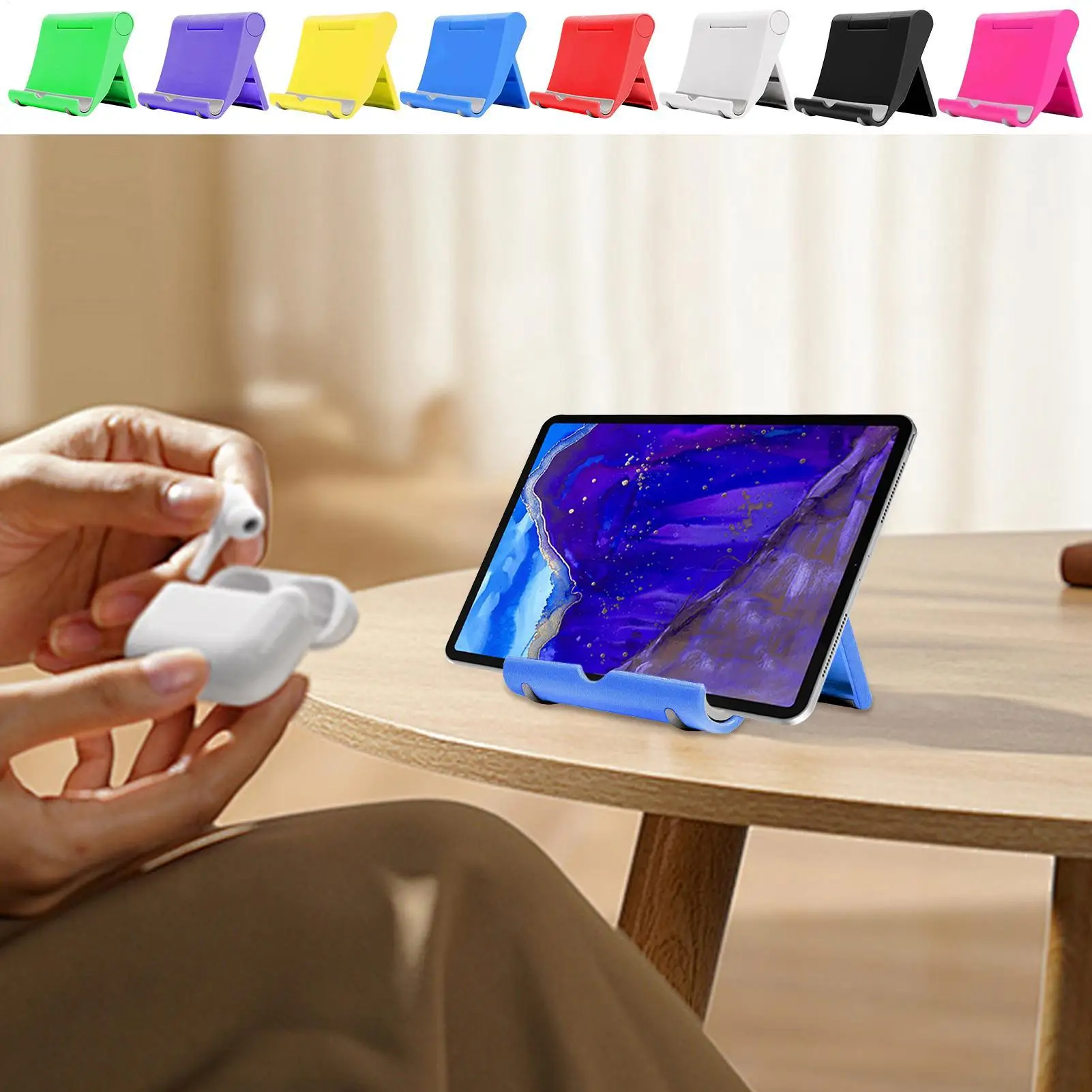 

Cellphone Holder for Desk Table Phone Holder MobilePhone Stand Smartphone Stand Adjustable Phone Desk Stand Portable Desktop
