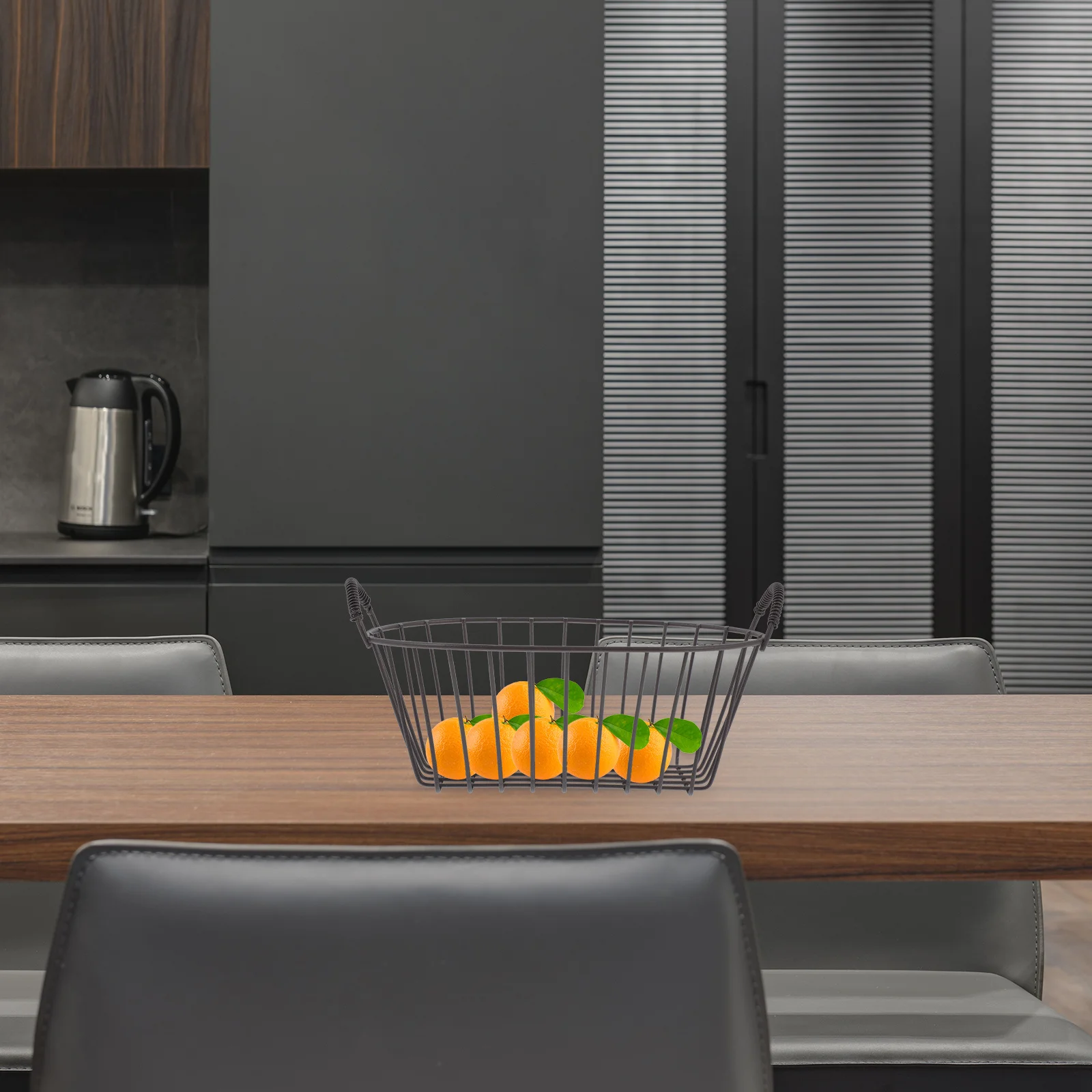 

1pc Iron Sundries Sundries Storage Container For Home Use Storage Organizer Container Desktop Bathroom Living Room Oval Holder