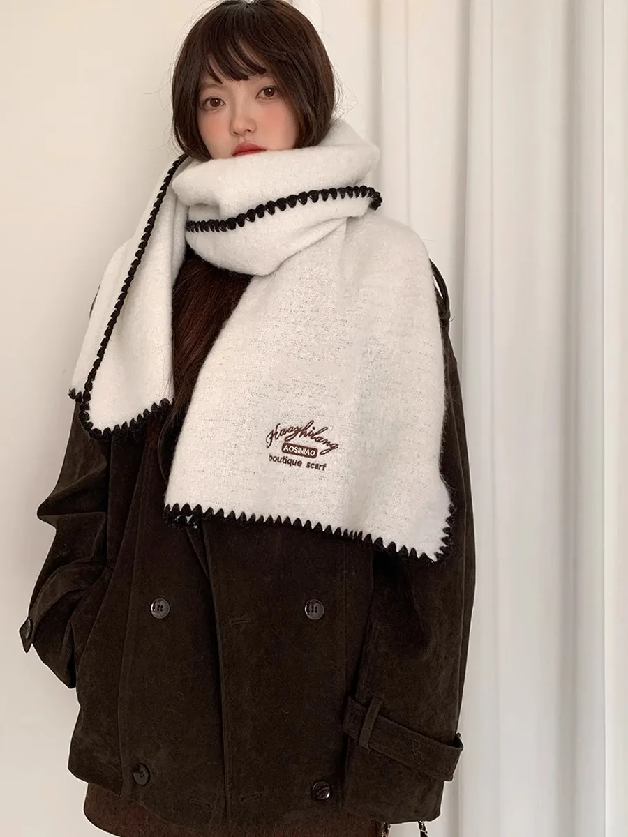 

Women's New Autumn And Winter Warm Anti-Cold Knitted Woolen Scarf