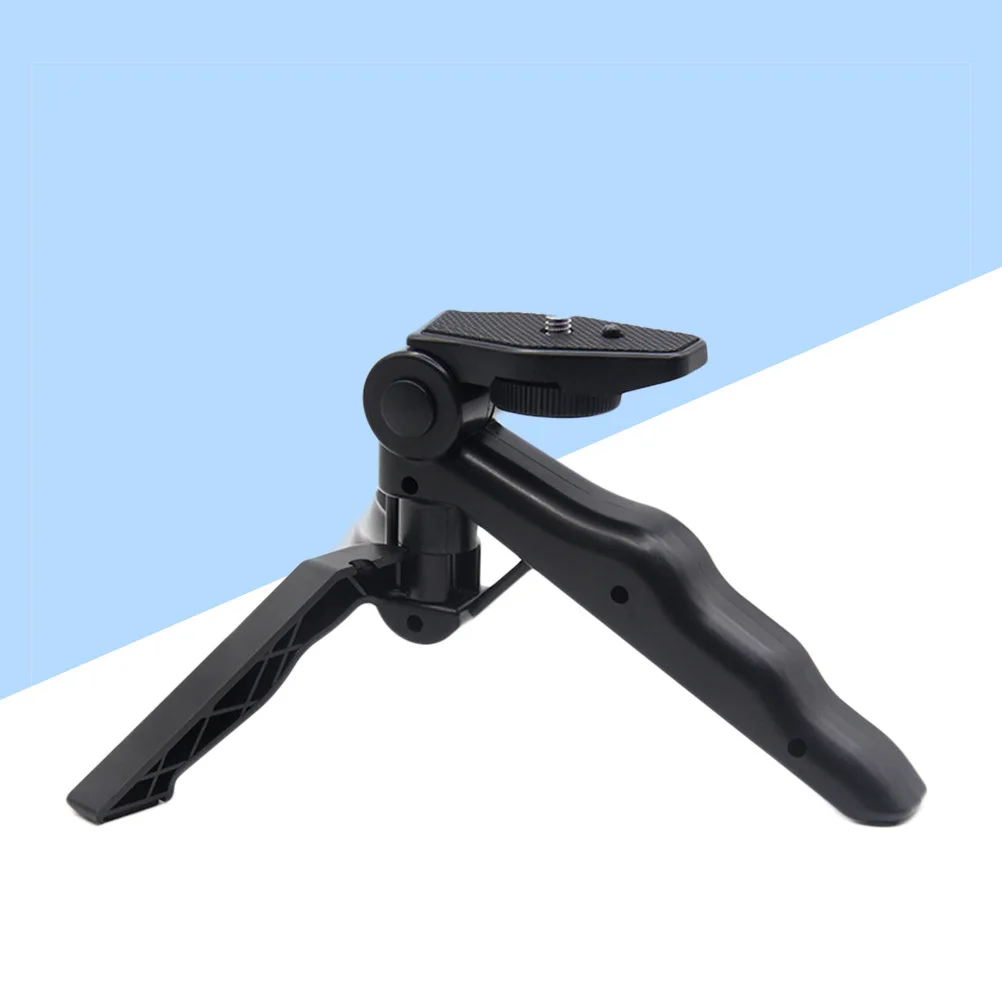 

Mini Tripod Table Stand Black Lightweight Heavy Duty Handheld Camera Tripod Self-Timer Live Stream Vlog Support