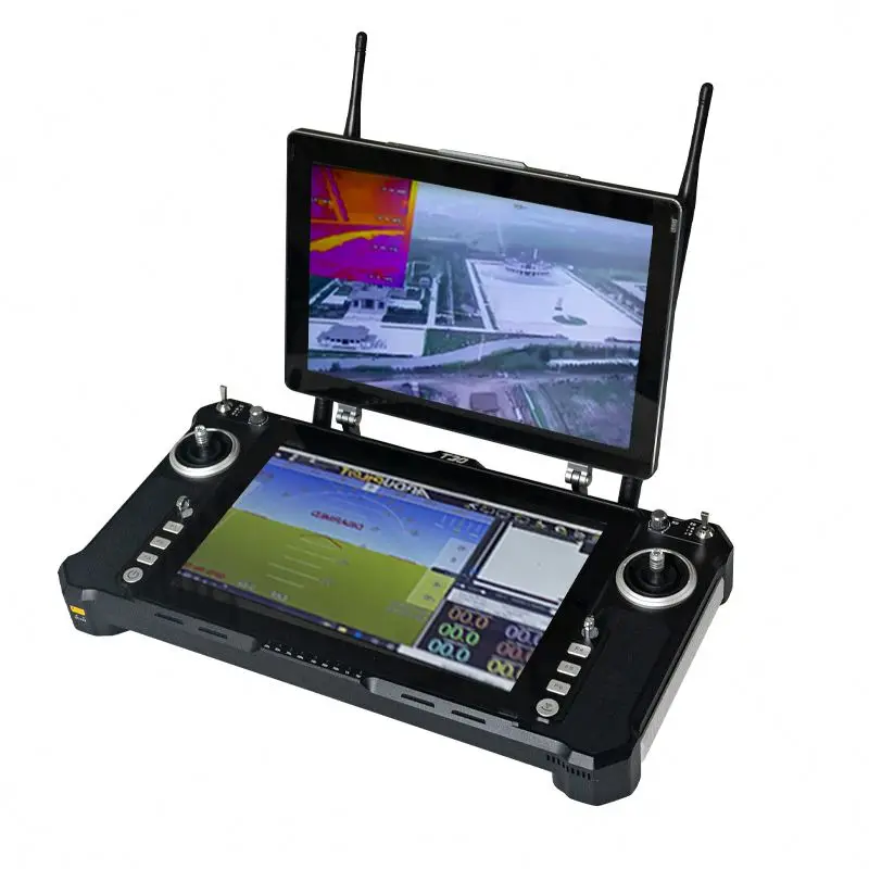 محطة تحكم أرضية 2025 T30S 15KM IP53 Wndows10 مع شاشات مزدوجة GCS لـ DR-ONE #1