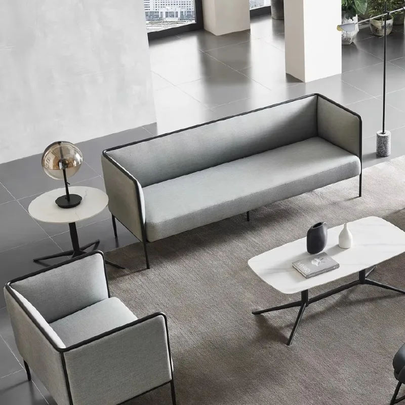 Modern European Fabric Sofa with Coffee Table for Home Office, Living Room, Hotel and Bedroom