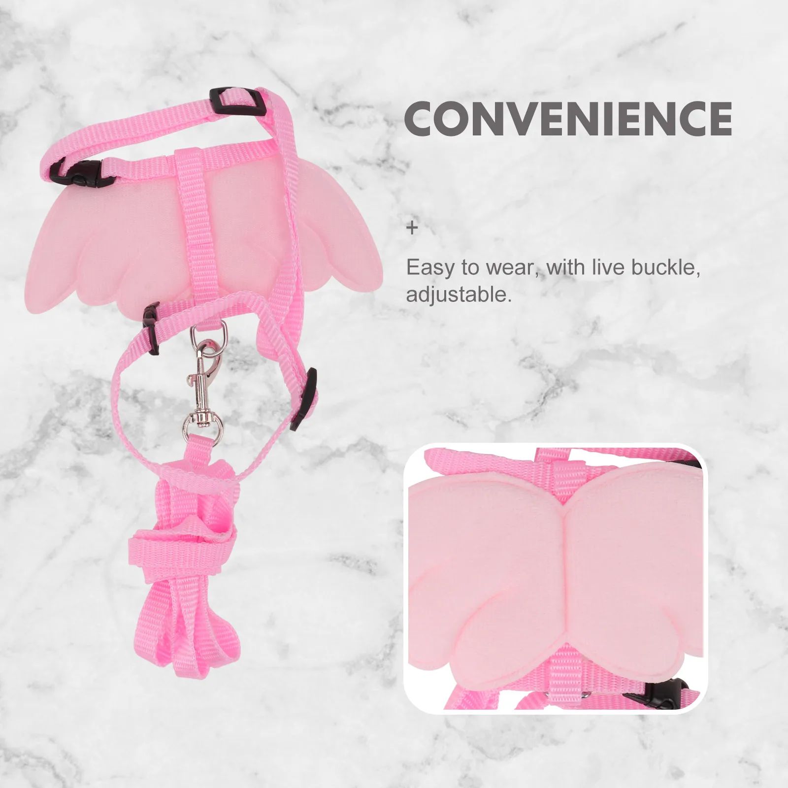 

2 Sets Rabbit Leash Walking Rope Bunny Traction Drawstring Replaceable Practical Nylon