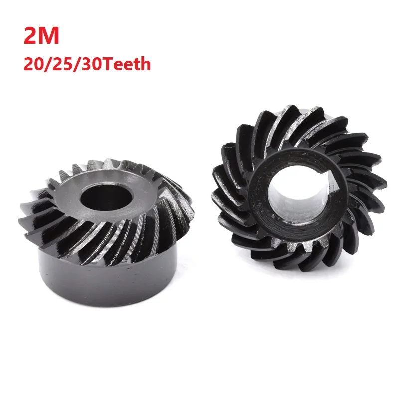 

20/25/30Teeth With Inner Hole 8/10/12/14/15/16/17/19/20mm 2M 90 Degree Drive Commutation Steel Gears Bevel Gear
