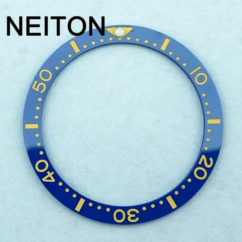 Neiton-メンズウォッチ、交換用アクセサリー、フェイスインサート、34mm、36mmのセラミックベゼルインサート