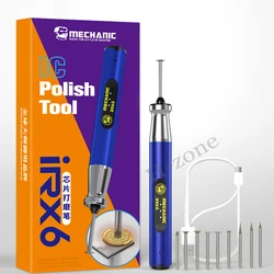 Mechanic IRX6 GDR1 Mini Electric Chip Polishing Pen Intelligent Charging Grinder Engraving Carving Pen for Phone Rpair Tool