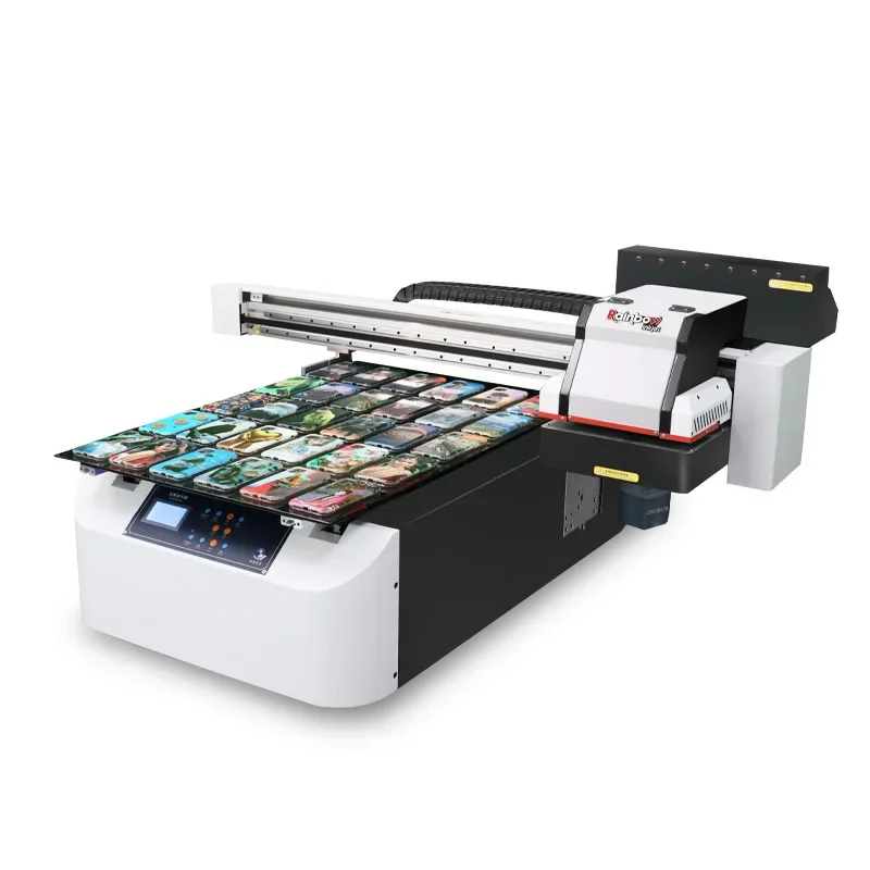 3 print heads tx800 digital inkjet 6090 a1 uv printer a1 size glass ceramic metal bottle printing machine uv flatbed printer