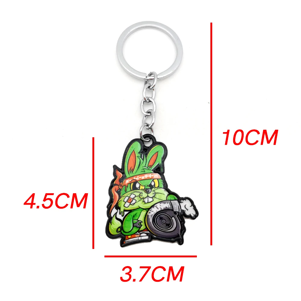 Newest JDM Styling Metal 3D Key Ring Racing Car Keychain Keyring Chains Car Accessories Husband Children Gift For Turbo