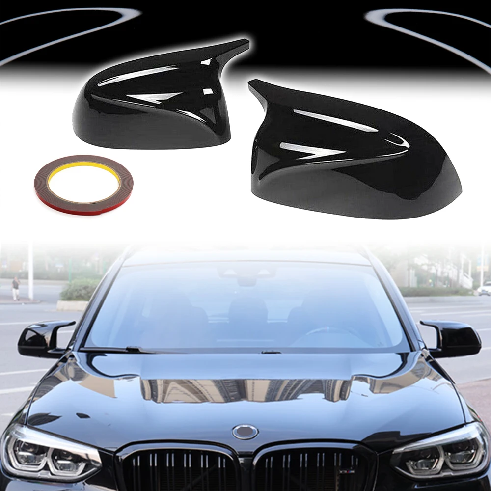 

1 Pair For BMW X3 X4 G01 G02 2018-2020 X5 X6 X7 G05 G06 G07 2019-2020 M Style Add-on Side Mirror Cover Caps