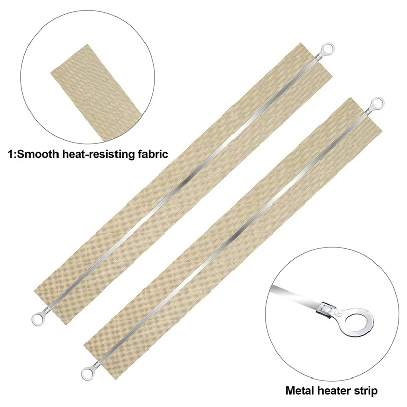 GTBL 50 Pieces Impulse Sealer Replacement Parts Impulse Sealer Heating Elements Service Spare Repair Parts Kit For FS-200