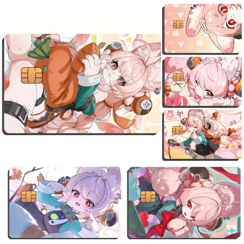 Zenless Zone Zero Zhao Bank Card Sticker Film Tape Skin For Credit Card Debit Card Waterproof Stickers