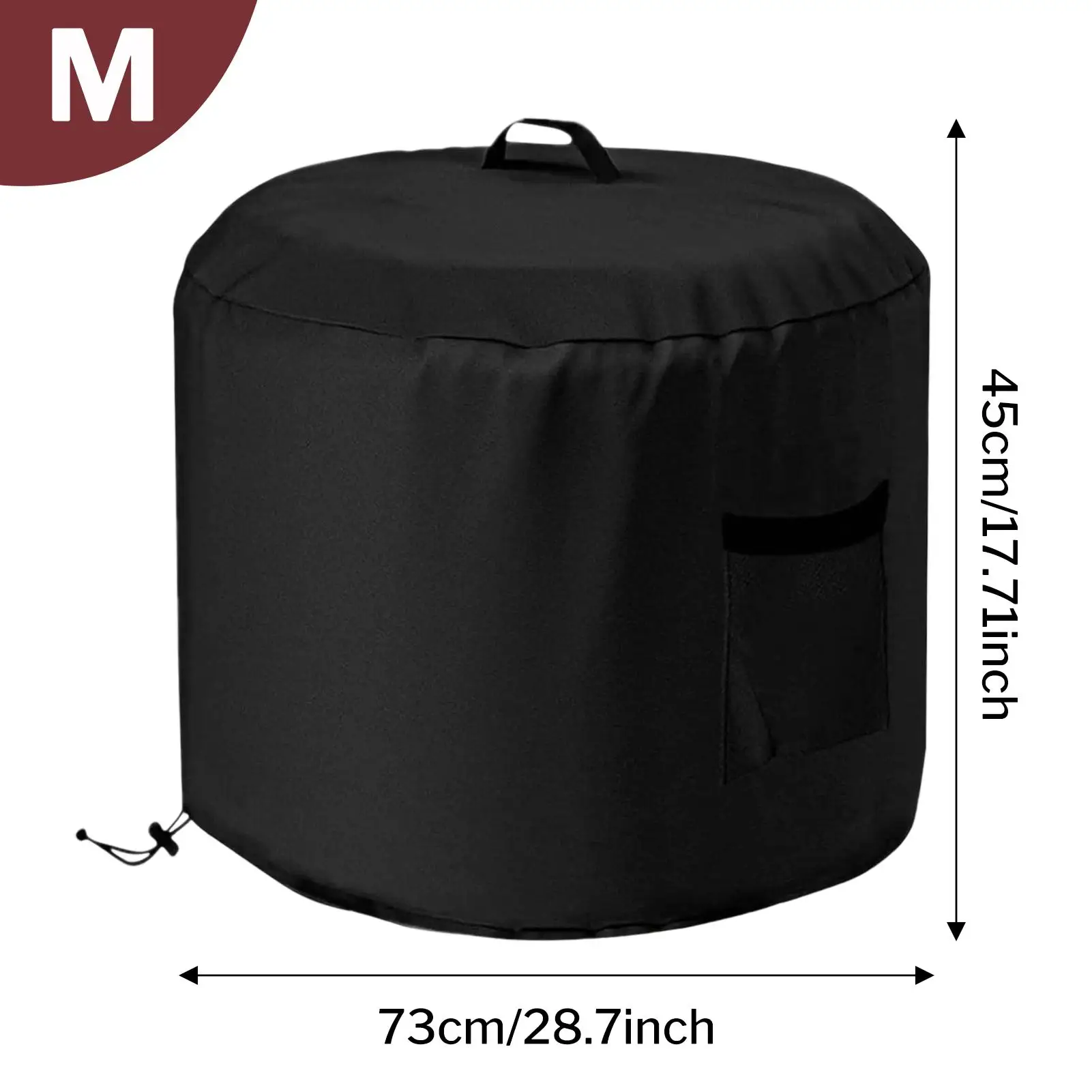 Round Fire Pit Cover Waterproof Round Fire Pit Protector For Outdoors Weatherproof Oxford Fabric Protector For Barbecue Bonfire view 6