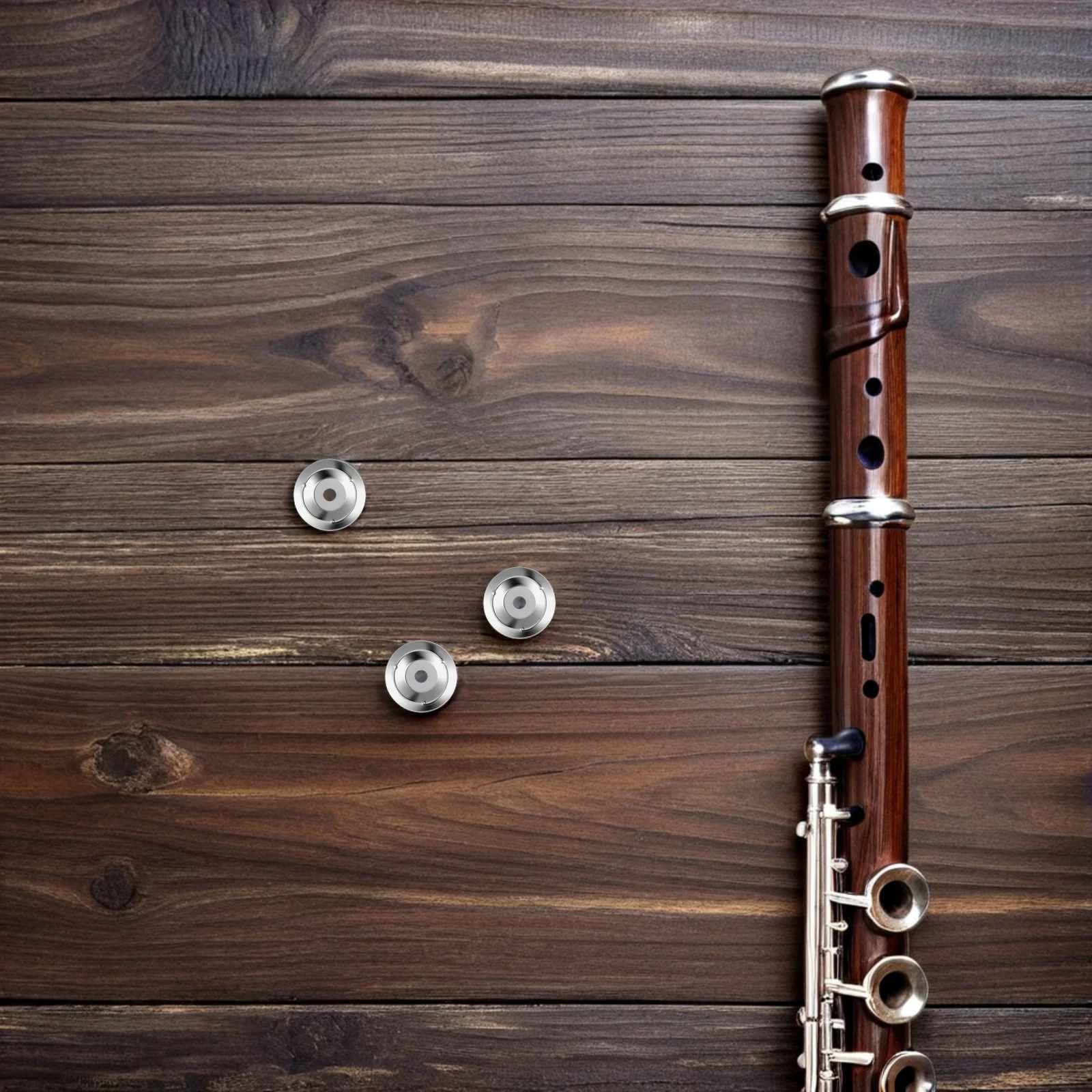 

100Pcs Percussion Ching Rings Stainless Iron Drum Cymbal Bell for Handheld Drums Jazz Ensemble Practice 3.7cm Drum Accessory