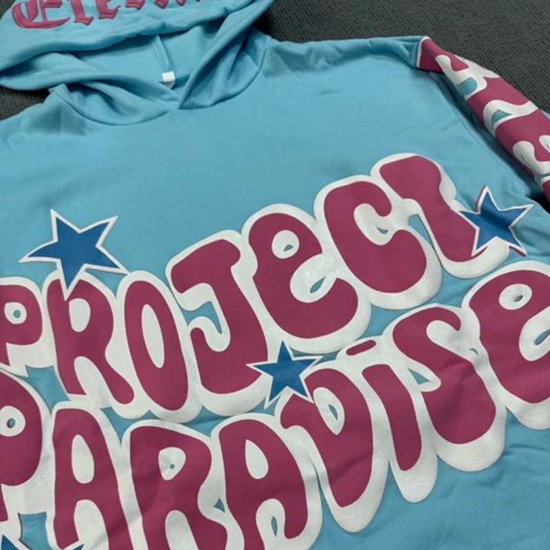 Y2K Streetwear Hoodie Sweatshirt Funny Star Letter Graphic Hoodie Harajuku Anime Hooded Pullover Hip Hop Hipster Women Men emo