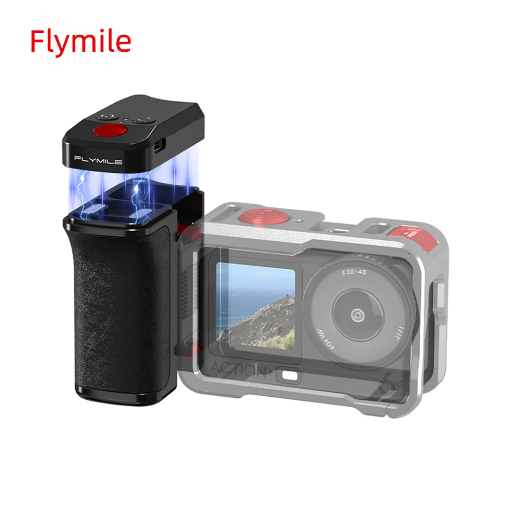 

Магнитный Bluetooth-держатель Flymile для DJI Osmo Action 4/5 Pro, модульная конструкция, рукоятка из алюминиевого сплава для уличной съемки
