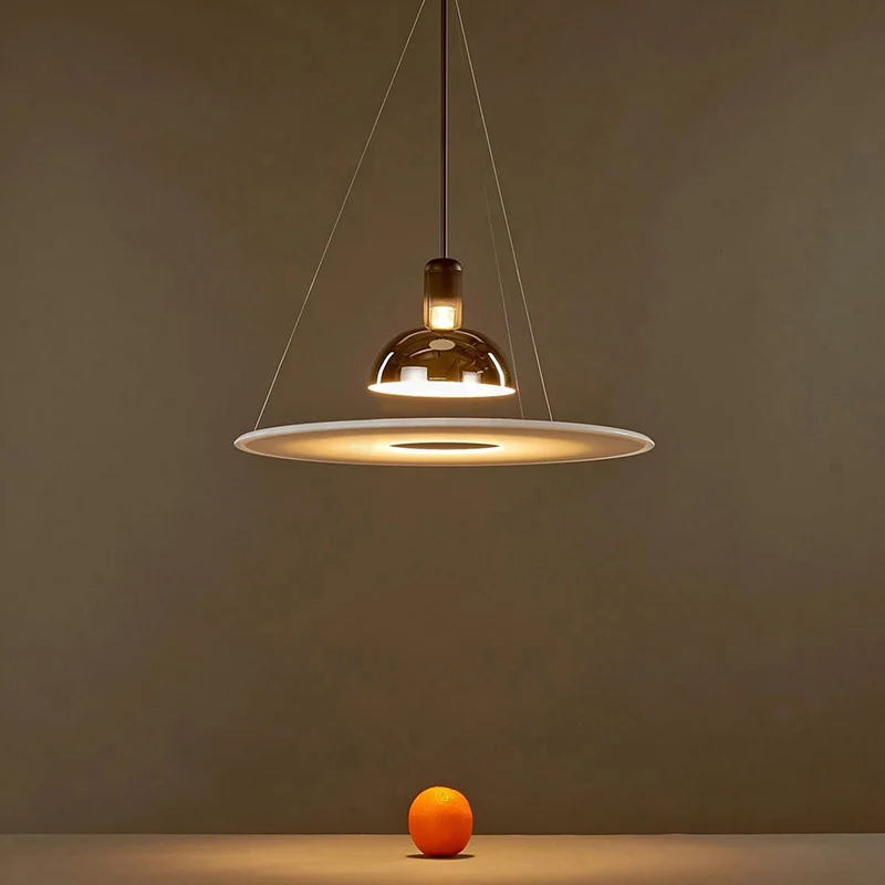 

Italy Flying Saucer Chandelier Scandinavian Office Hotel Bedroom Living Room Lamp Home Decor Indoor UFO Design Bar Pendants E27