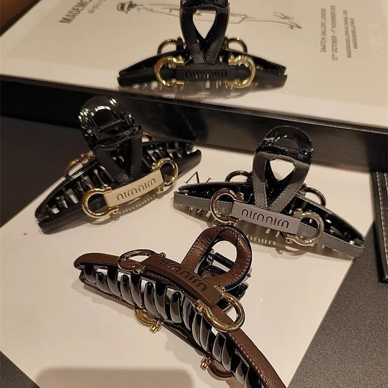 مشابك شعر على الطراز الفرنسي على الموضة للنساء، أغطية رأس فاخرة خفيفة، ملحقات مشبك شعر أنيق عالي الجودة ﻿