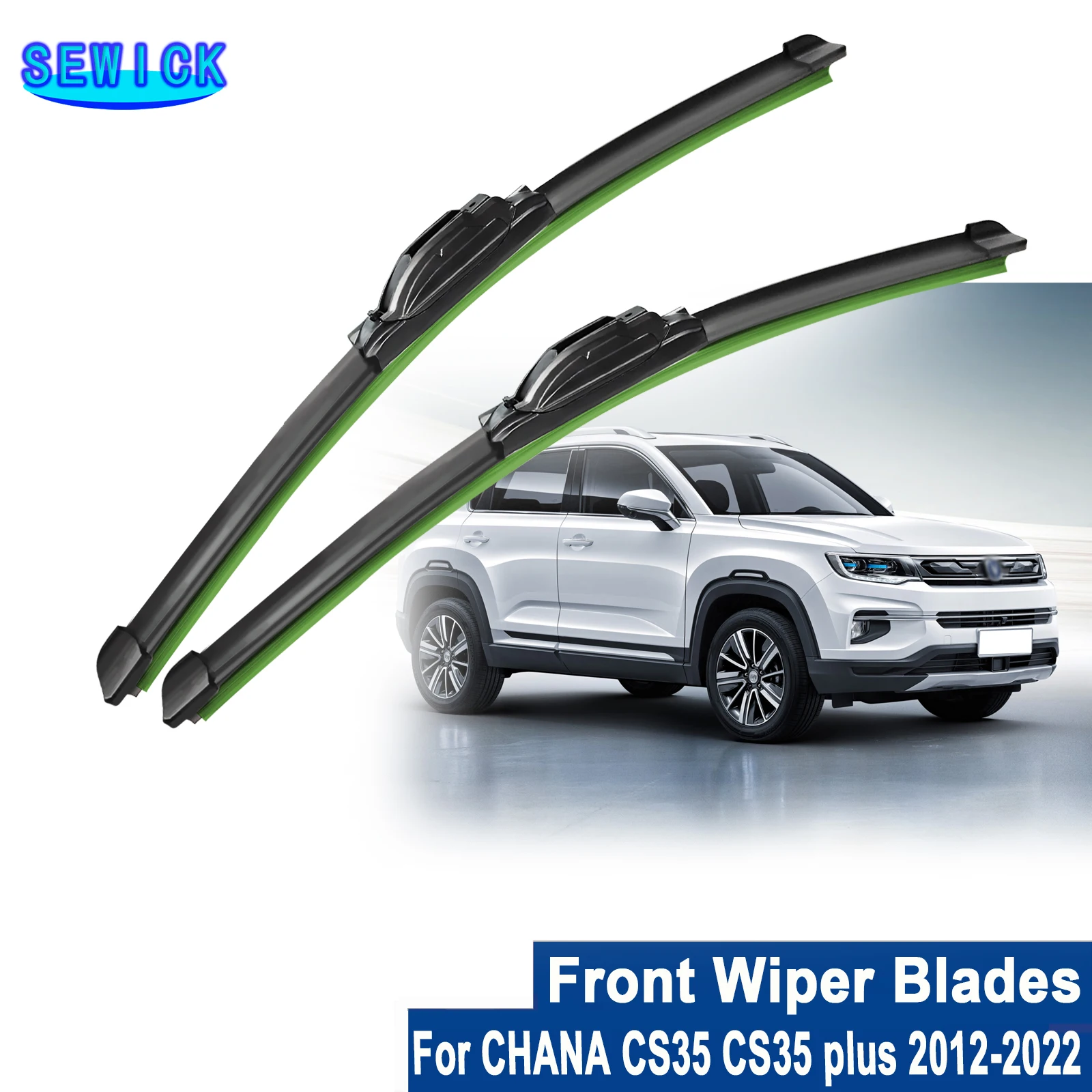 

For CHANA CS35 CS35 plus 2012-2022 Car Front Wiper U-type Soft Rubber Boneless Wiper HD Quiet Durable Automotive Wiper