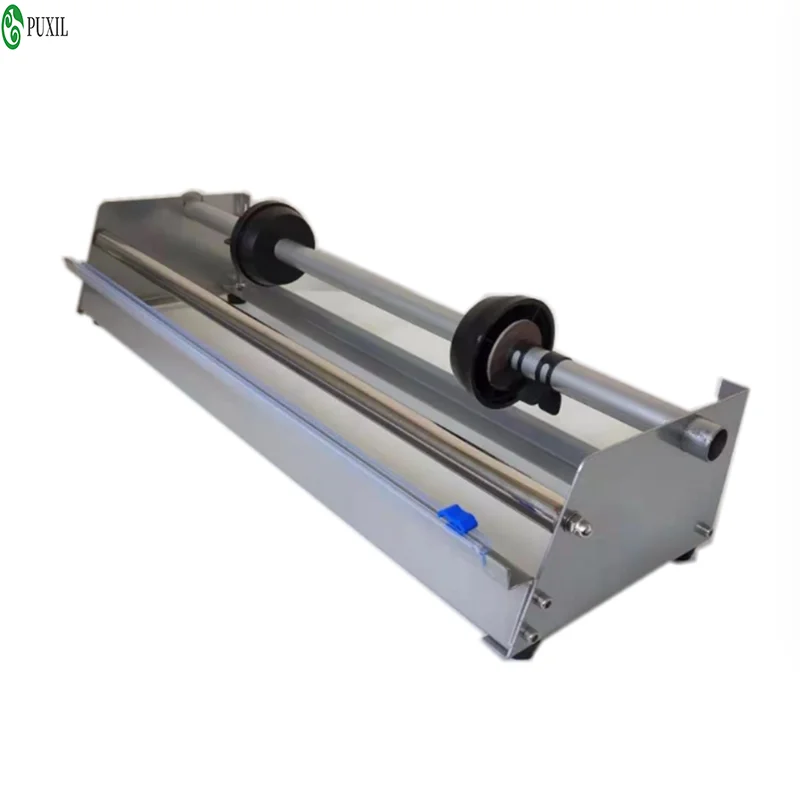 Small Platform Wrapping Film Holder Manual Desktop Film Puller Fresh Film Packing Machine Advertising Plate Packer Equipment