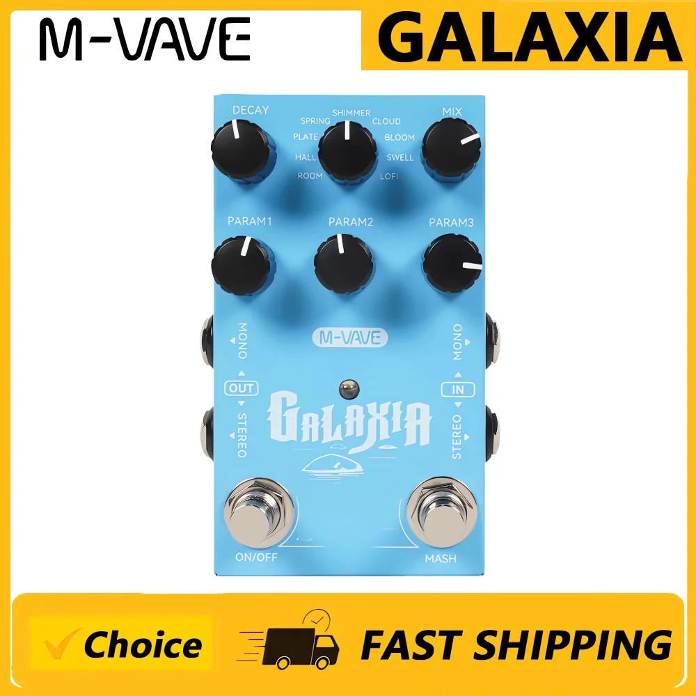 m‑vave-galaxia-guitar-multi‑effects-pedal-portable-electric-guitar-effects-processor-with-amp-modeling-rechargeable-looper