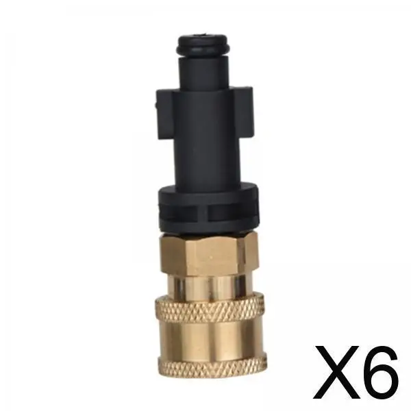 

6x Quick Disconnect Adapter for High Pressure Washer Hose And Foam Nozzle