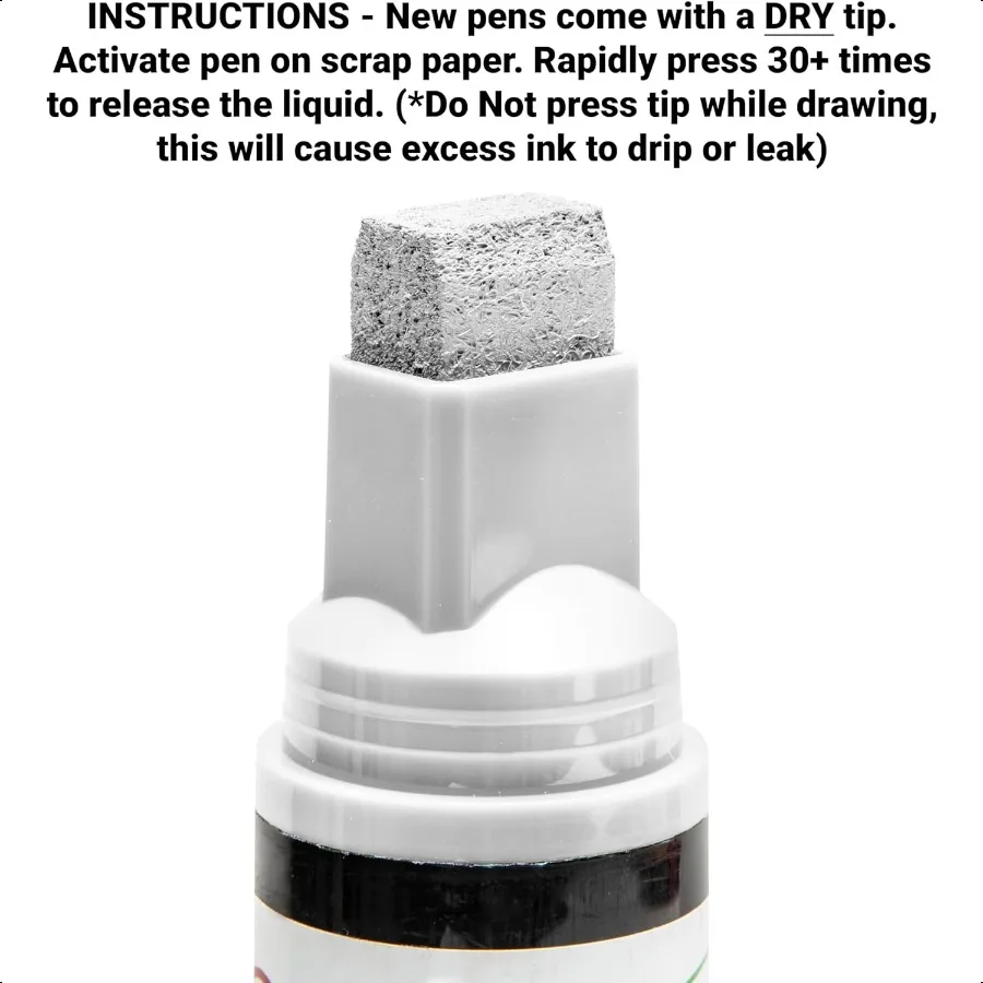 قلم تحديد نافذة القلم الزجاجي: علامات الطباشير السائلة لعلامة السيارة الزجاجية أو قلم مرآة مع طلاء قابل للغسل لنوافذ التخرج للسيارة